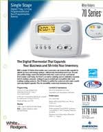White Rodgers 1F78-151 Programmable Thermostats Brochure